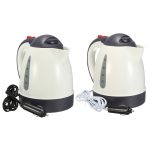 Car Hot Kettle Portable 1000ml Water Heater Travel Auto 12v 24v For Tea Coffee 304 Stainless Steel Large Capacity Vehicle - 3