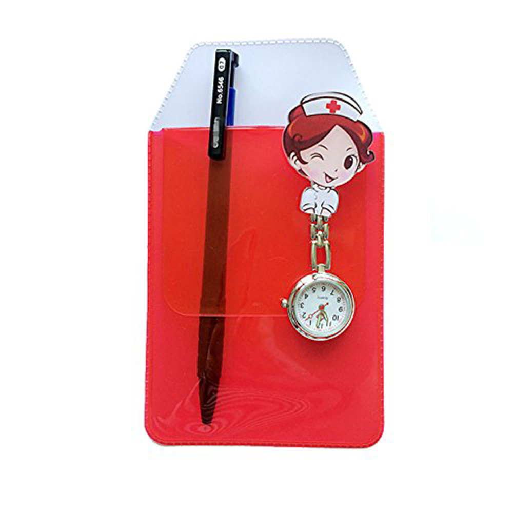 Xrhyy 2pcs Heavy Duty Assorted Color Pvc Pen Bags Doctors Nurses Leak-proof Pocket Protector For School Hospital Office - 6