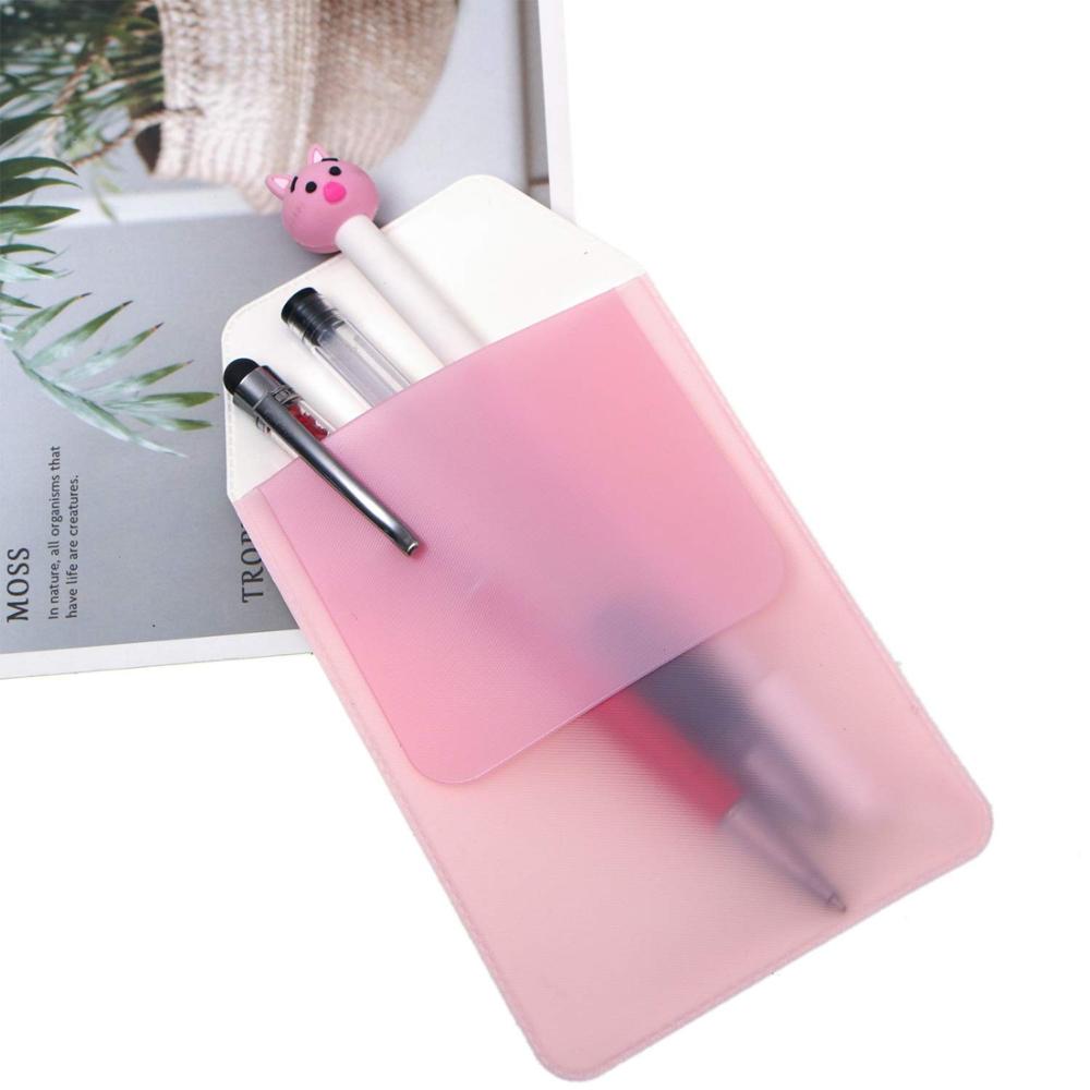 Xrhyy 2pcs Heavy Duty Assorted Color Pvc Pen Bags Doctors Nurses Leak-proof Pocket Protector For School Hospital Office - 5