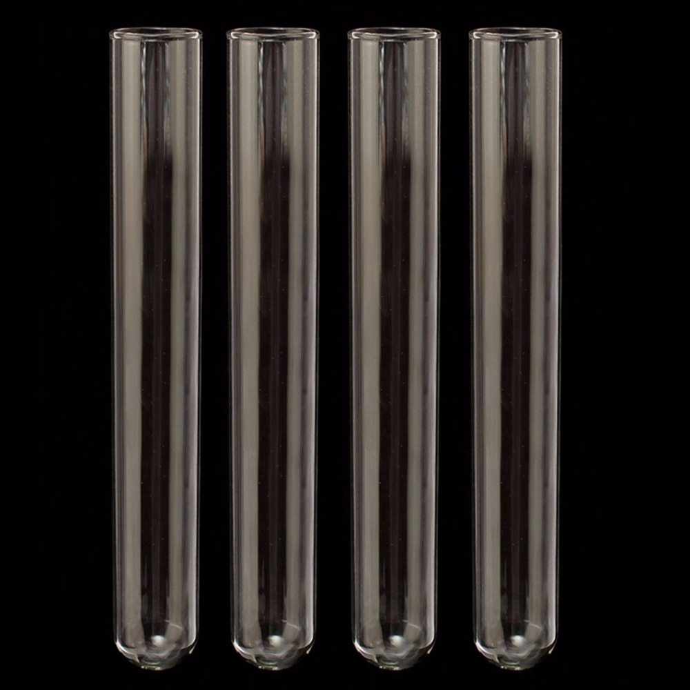 4pcs 20x150mm Borosilicate Pyrex Glass Test Tubes For School Lab Educational Experiments - 1