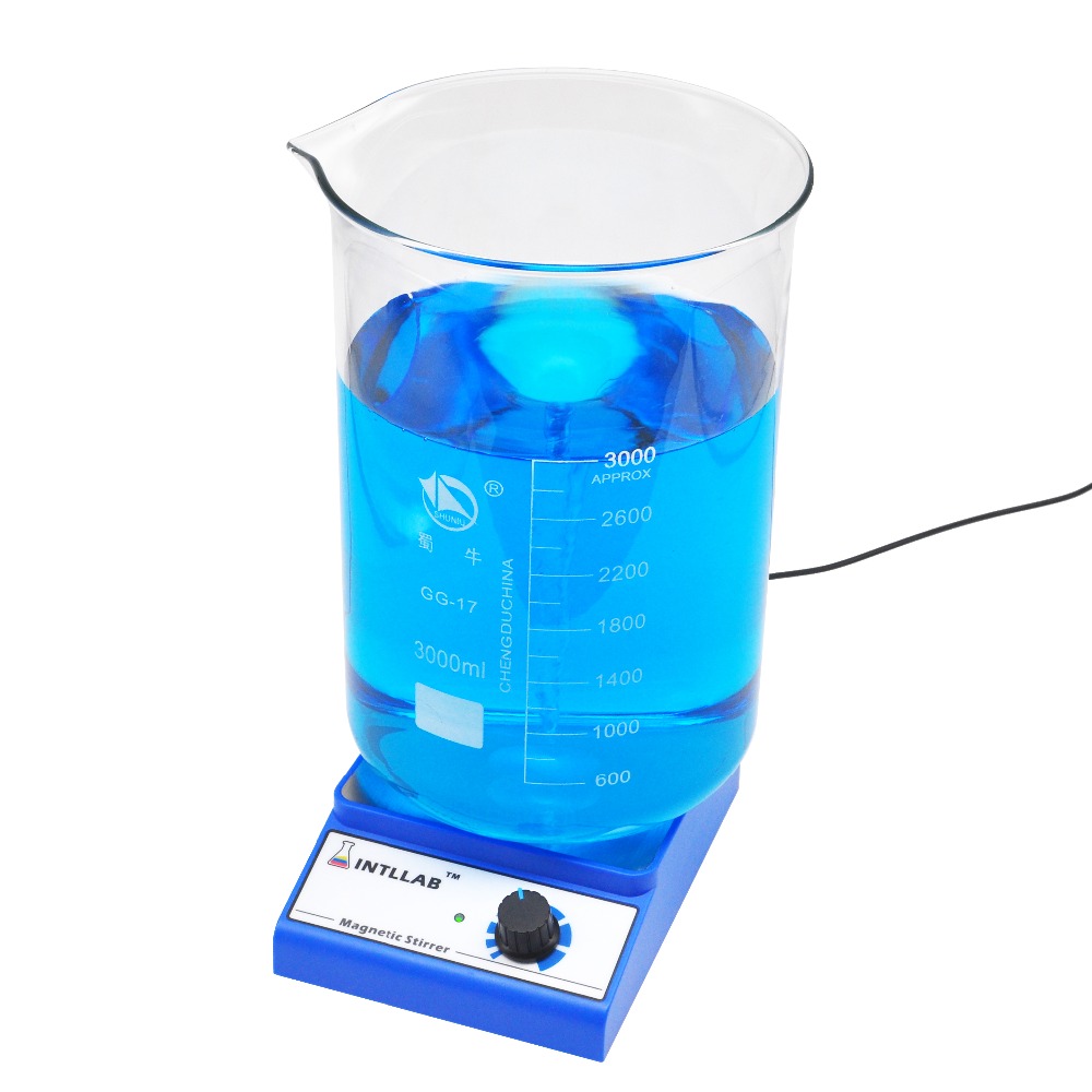 Highspeed Intllab Magnetic Stirrer Mixer 3000ml Capacity Labgrade With Detachable Stir Bar 3000 Rpm Maximum Speed - 6