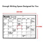A4 Whiteboard Dry Erase Heavy Duty Magnetic Monthly Refrigerator Calendar Durable Made From Highest Quality Surface Material - 2