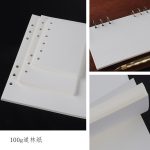 Ring Binder Notebook A5 Personal A6 A7 Insert Refills 6 Holes Loose Leaf Spiral Diary Planner Inner Core 100g Paper - 3