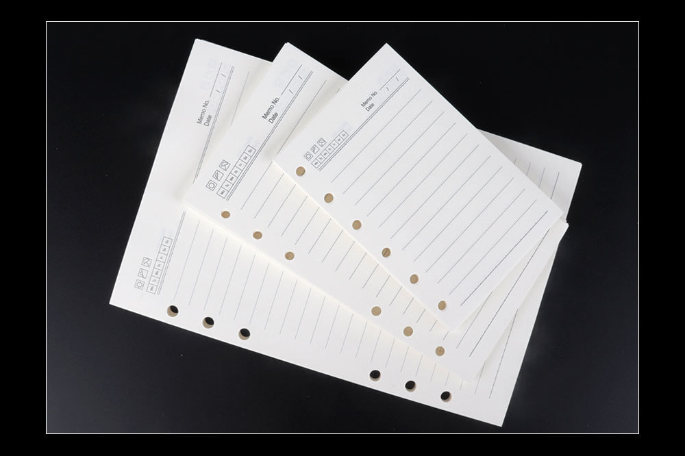 A5 A6 A7 Ring Binder Notebook Spiral Diary Planner 100g Paper 6 Hole Loose Leaf Refills - 7
