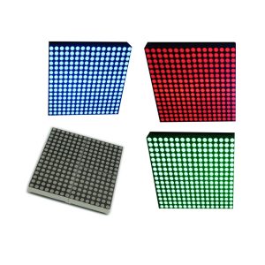 16x16 Led Dot Matrix Display Module Unlimited Cascading Red Green Blue Finished