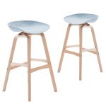 Modern Minimalist Bar Stools European Creative Solid Wood Chairs Nordic Fashion Restaurant High Chair Furniture - 2