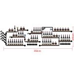 Iron Art Wine Support Cabinet Flat Types Minimalist Modern Style Wall-mounted Holder Hanging Rack Cf - 7
