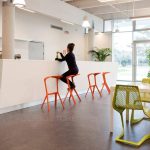 Popular Modern Design Plastic Stackable Bar Stool Chair Cafe Drinking Kitchen Room Counter - 3