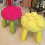 Children's Stool Plastic Color Fashion Small Round Kindergarten Bearing 200 Kg - 5