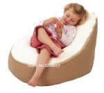 Soft Baby Chair Infant Bean Bag Bed Cover Without Filler Pouf For Feeding Snuggle With Belt Safety Protection - 3