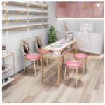 Nail Table And Chair Set Net Red Single Double Paint Ins Iron Special Price Economy - 2