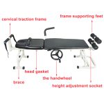 Portable Folding Massage Bed Table Cervical And Lumbar Traction Body Stretching Device Back Stretch Bench - 3