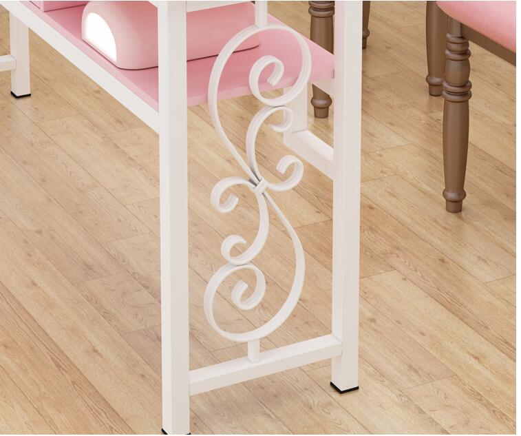 Affordable Luxury Manicure Table Chair Set Double Or Single Simple Elegant Design For Beauty Salons - 23