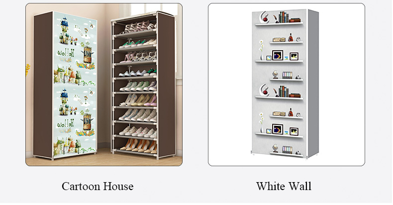 Spacesaving Dustproof Shoe Rack Simple Assembly Home Closet Organizer Room Neatness Storage Shelf For Shoes - 13
