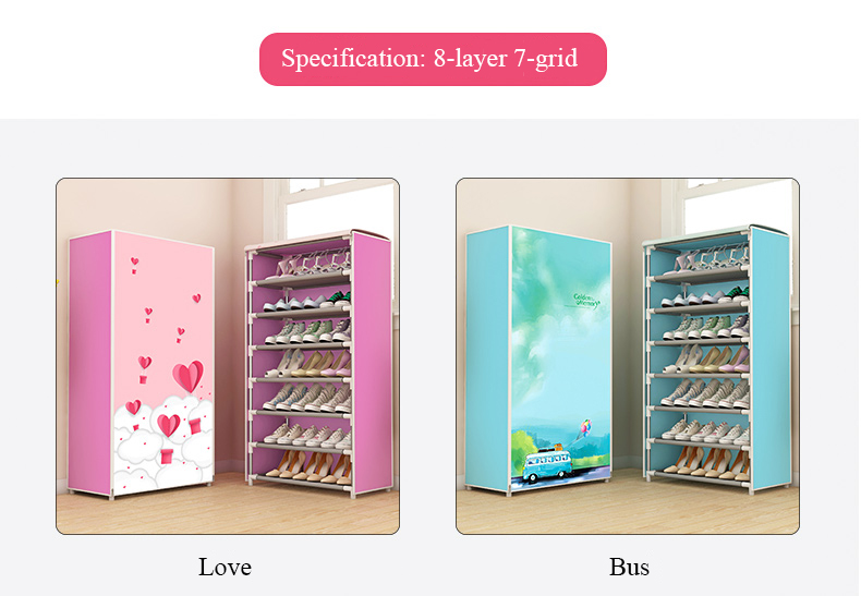Spacesaving Dustproof Shoe Rack Simple Assembly Home Closet Organizer Room Neatness Storage Shelf For Shoes - 11
