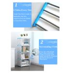 Multilayer Simple Assembled Bookshelf Corner Closet Sundries Book Storage Organizer Easy Moving Shelf Bookcase Kids Home Decor - 6