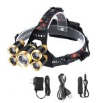15000 Lumens Led Headlamp Zoom Headlight Xm-l2 T6 Head Torch Rechargeable Flashlight Waterproof Fishing Hunting 18650 Lamp