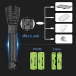 300000 Lm Xhp90 2 Most Powerful Led Flashlight Torch Usb Xhp50 Rechargeable Tactical Flashlights 18650 Or 26650 Hand Lamp Xhp70 - 3