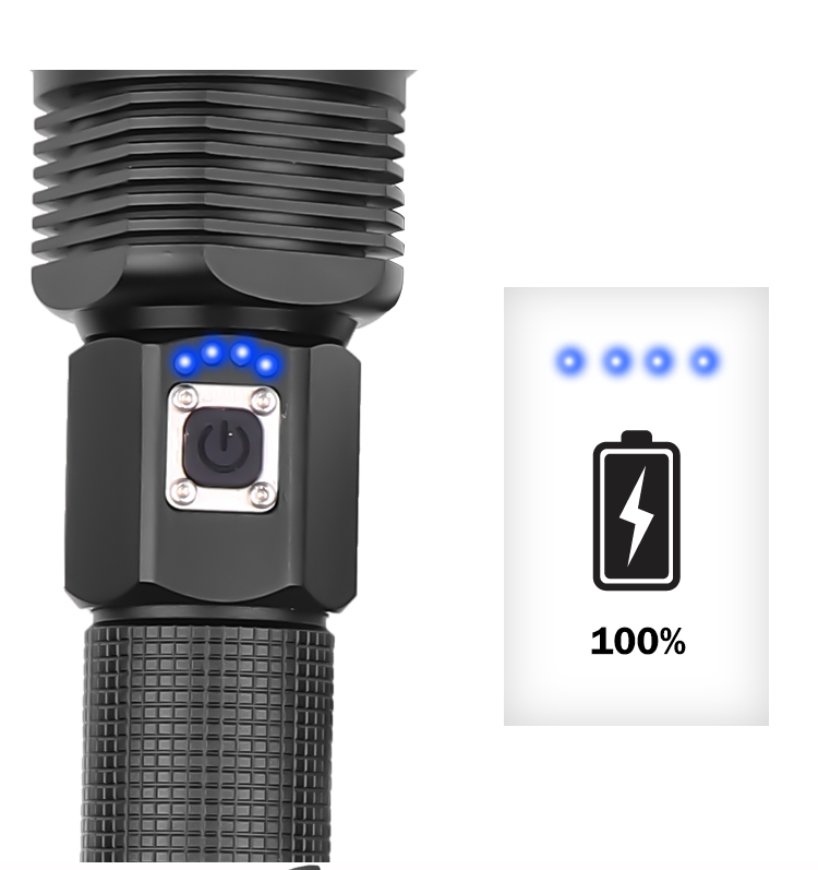 Powerful 300000 Lm Xhp902 Led Flashlight Usb Rechargeable 1865026650 Tactical Hand Lamp Xhp50 Xhp70 - 21