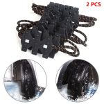 2pcs Winter Non-slip Universal Black Wearproof Wheel Tire Anti-skid Emergency Chain For Car Truck Suv Auto Accessories - 3