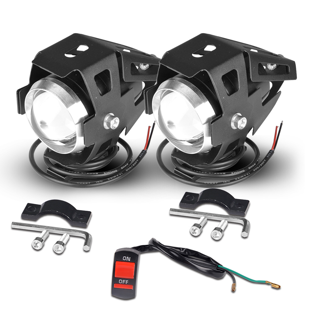 Universal 12v Motorcycle Led Headlights U5 Moto Drl Headlamp Suzuki Auxiliary Motorbike Fog Spotlights - 2