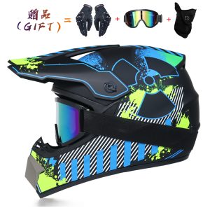 Send 3 Pieces Gift Motorcycle Helmet Children Off-road Bike Downhill Am Dh Cross Capacete Motocross Casco - 2