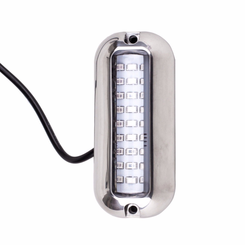 12v Led Underwater Fishing Light 2742 Inch Boat Transom Night Landscape Lighting For Marine Accessories - 4
