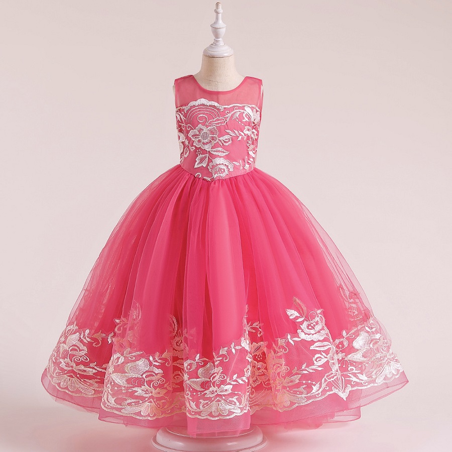 Elegant Sequin Flower Girl Dress For Kids Princess Ball Gown For Wedding First Communion Party Vestido - 74