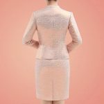 Lace Mother Of The Bride Dresses Knee Length 2 Piece With Jacket Dress Wedding Party Groom Gown - 3