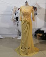 Mother Of The Bride Dress Lace Beaded For Weddings Half Sleeves Groom Godmother Dresses Formal Gowns Trajes De Novia - 6