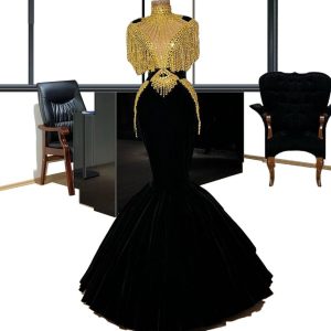 Arabic Luxury Long Celebrity Dresses Mermaid Gorgeous Pearls Couture Kaftan Red Carpet Dress Evening Gowns Party Ceremony