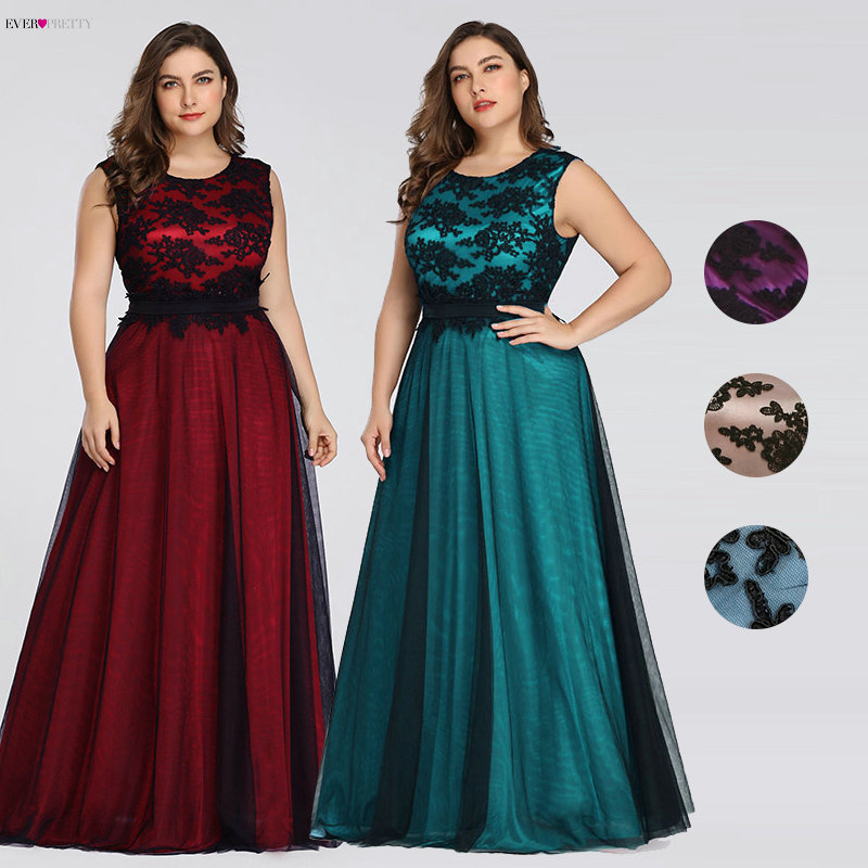 Plus Size Elegant Aline Bridesmaid Dress Sleeveless Oneck With Appliques Formal Wedding Guest Gown Vestido Fiesta Mujer - 3