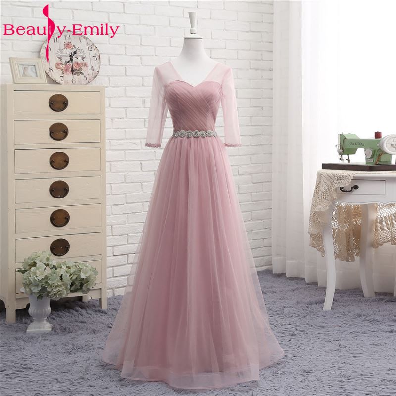 Elegant Long Tulle Bridesmaid Dresses With Sexy V Neck Aline Design Perfect For Wedding Guest Attire - 7