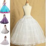 2 Hoop Adjustable Size Flower Girl Dress Children Little Kids Underskirt Wedding Crinoline Petticoat Fit 3 To 14 Years