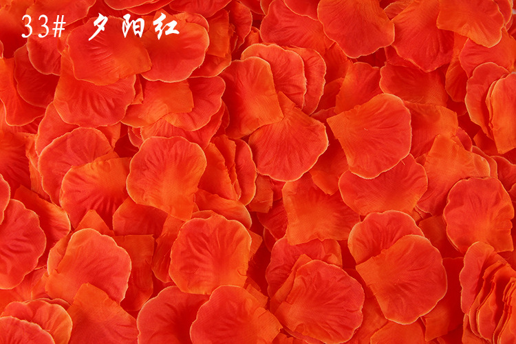 100pcs Artificial Rose Petals 5x5cm Colorful Wedding Decor Accessories For Romantic Events Bv268 - 37
