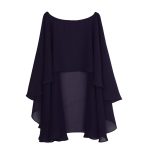 Womens Ladies Soft Wedding Capes Jacket Wraps Chiffon Shrug Bridal Bolero Long Shawl And Evening Cover Up - 2