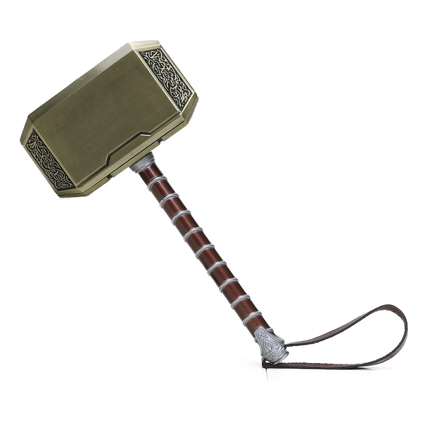 Thors 20cm Marvel Avengers Superhero Metal Hammer Collectible Cosplay Prop Model Toy - 3