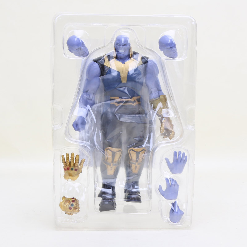 Marvel Avengers Infinity War 18cm Thanos Pvc Action Figure Collectible Moveable Model Toy Doll - 13