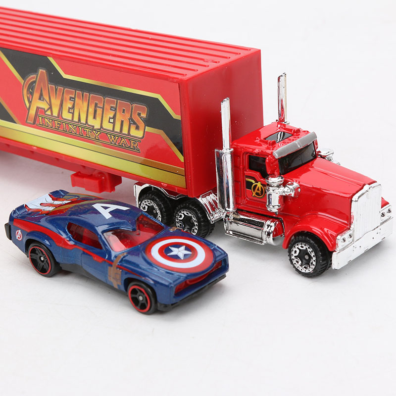 Marvel Avengers Endgame Superhero Alloy Car Set Spiderman Ironman Hulk Captain America 7pack Collectible Toy Trucks - 19