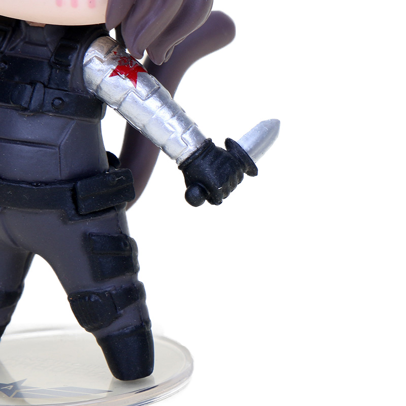 Marvel Avengers Q Version Superhero Figures 810cm Featuring Captain America Winter Soldier Spiderman Collectible Model Toys - 9