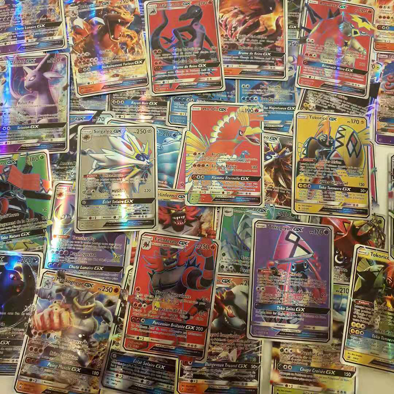 Pokemon Ptcg Card Collection 60pcs French Version 20mega 40gx Battle Action Figures Kids Toy Gift - 6