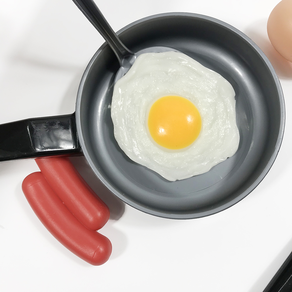 Novelty Fake Egg Squishy Stress Relief Toys Fun Prank Gifts For Kids Adults Kitchen Fun Antistress Joke - 2
