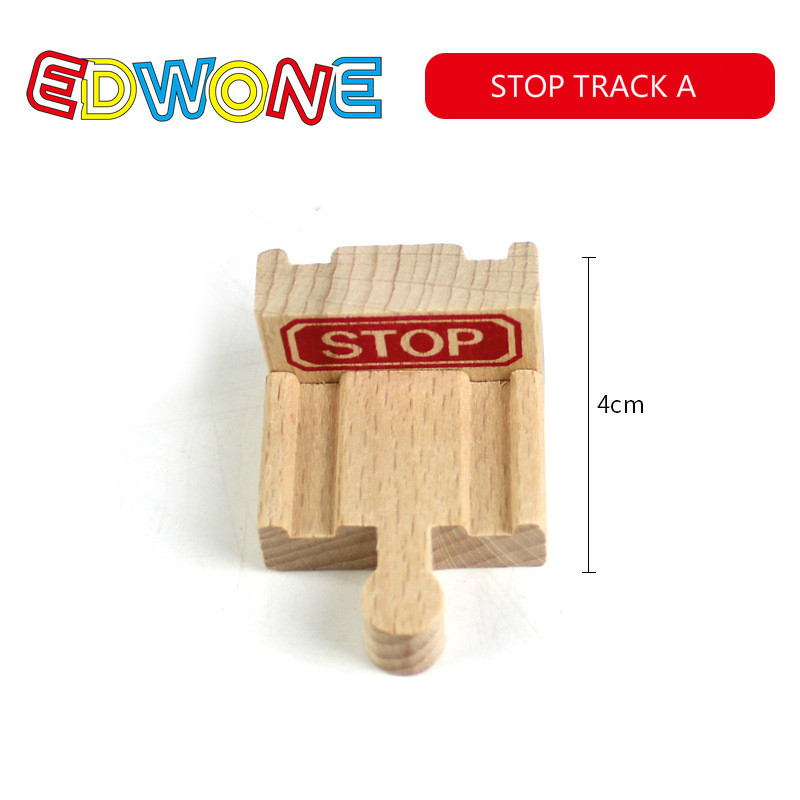 Edwone Wooden Railway Track Parts Beech Train Toy Accessories Compatible With Biro Tracks - 29