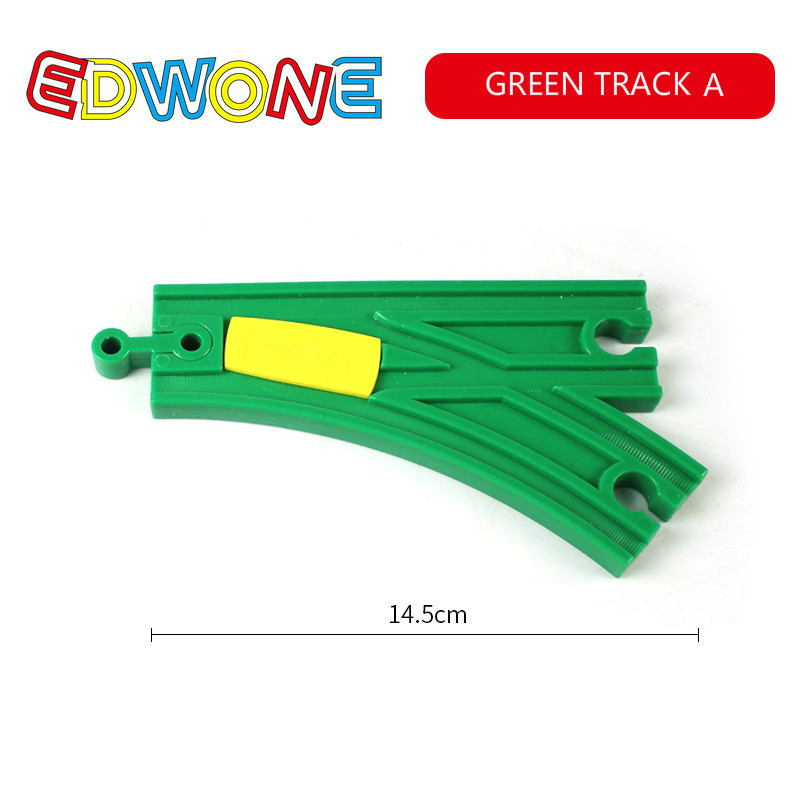 Edwone Wooden Railway Track Parts Beech Train Toy Accessories Compatible With Biro Tracks - 24