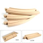 Wooden Train Track Accessories Beech Wood Railway Parts Compatible With Thomas Biro All Brands Toys Racing Tracks - 2