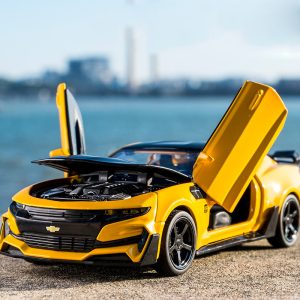 Kidami Camaro 1 32 Alloy Diecast Car Model Pull Back Sound Light Kids Toy Cars Collection Vehicles For Children's Gifts