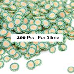 200pcs Soft Pottery Fruit Slices Slime Diy Nail Art Mobile Beauty Fimo Bead Additives Phone Accessories For Children Toys - 3