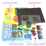 Educational Toy Drawing Board Tablet Graffiti 1pc A4 A3 Led Luminous Magic Raw With Light-fun - 4