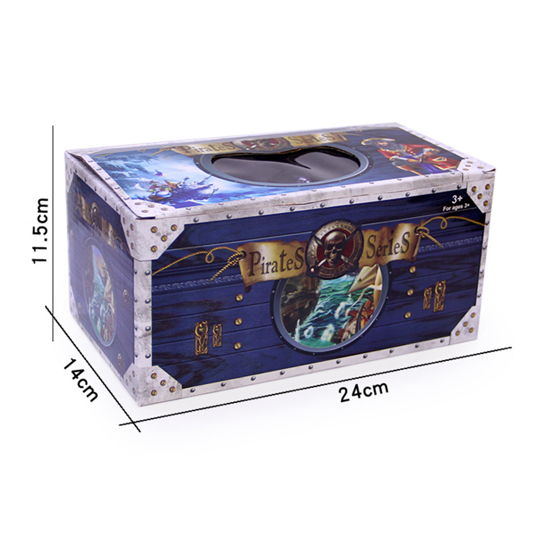 Pirate Theme Toys Party Toy Decoration Set Dress Up Treasure Type B Children Age 3 & Birthday Gift Kid's - 4