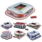 Diy 3d Puzzle Jigsaw World Football Stadium European Soccer Playground Assembled Building Model Toys For Children Gyh